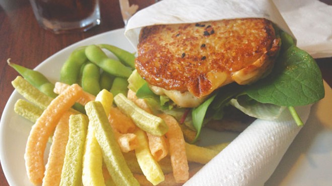 Café Green Tea serves up Japanese-influenced lunch fare in the Medical center area. The brown rice burger (with chicken or veggies) is a must-have.