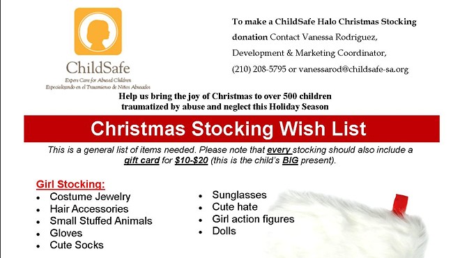 ChildSafe Halos Stocking Gift Drive