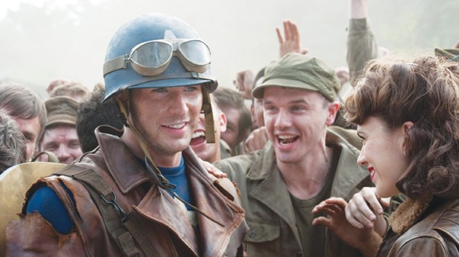 Chris Evans rallies his band of brothers in Captain America: The First Avenger.
