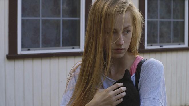 Devon Keller plays a student facing an unplanned pregnancy in Micah Magee's film Petting Zoo.