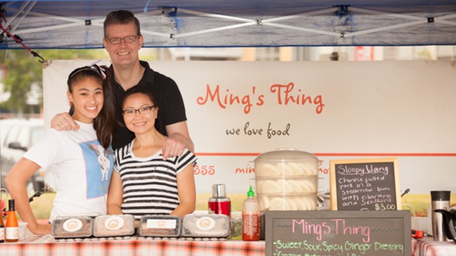 Ming's Things food truck co-owners Hinnerk von Bargen and Ming Qian (right) were the subject of a racist tirade during a dispute with The Yard Farmers and Ranchers Market owners Heather Hunter and F. David Lent