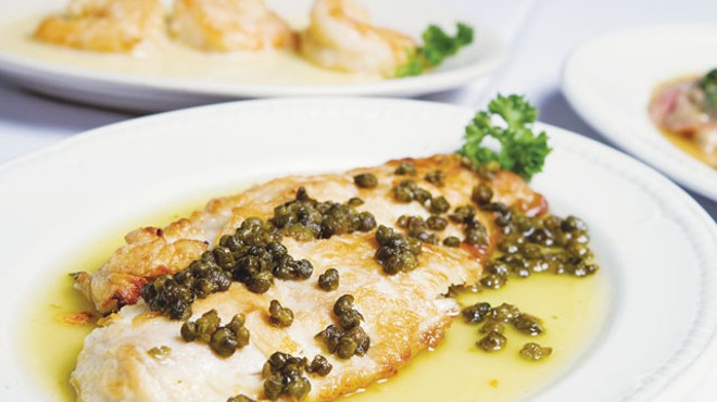 Selections from Piccolo’s Italian Restaurant: Snapper Meuniere