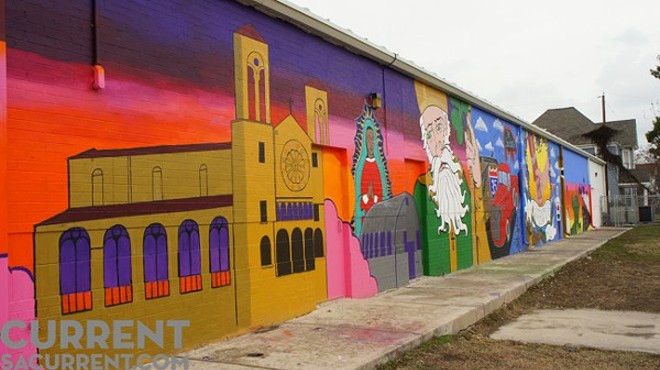 City Center Health Careers charter school worked collaboratively with San Antonio Cultural Arts and other nonprofits to create the neighborhood mural. The state has recommended revoking City Center Health Careers' charter.