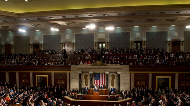 The House of Representatives during the 2012 State of the Union address.