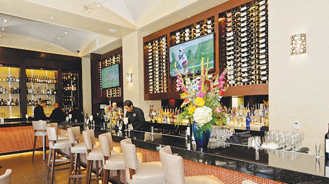 The new bar at Ruth’s Chris is ginormous