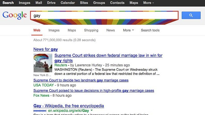 This is What Happens when You Google the Word 'gay' Today