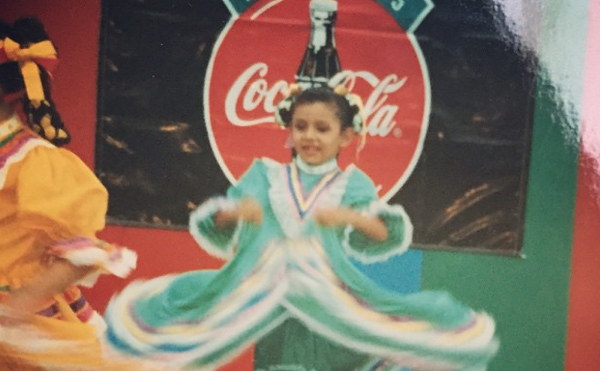 Performing Ballet Folklorico in 1996