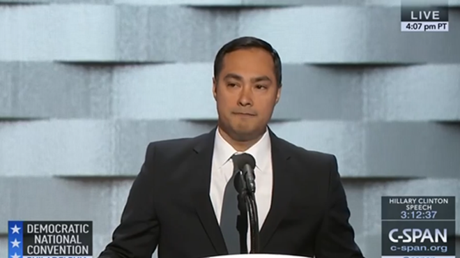 Joaquin Castro, speaking here at the Democratic National Convention, has asked the Texas Attorney General to investigate Cambridge Analytica's data mining.