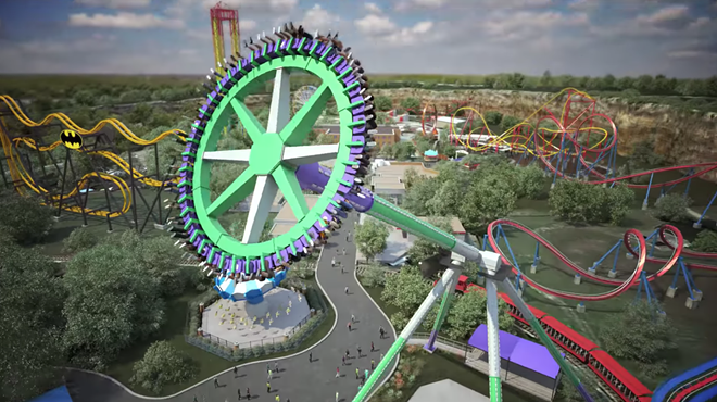 Six Flags Fiesta Texas Teases Wicked Fast Pendulum Ride Inspired By The Joker