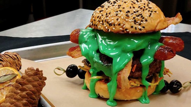 San Antonio Burger Shop Adds Halloween Specials Complete with Radioactive Queso