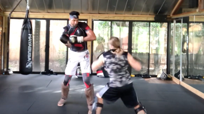 Video Shows Tim Duncan Kickboxing at San Antonio Fitness Center