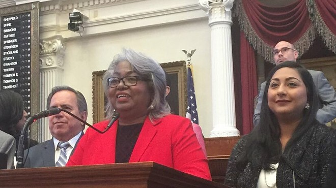 Barbara Gervin-Hawkins speaks to members of the Texas House.