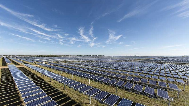 CPS Energy has increasingly relied on green power sources, including this solar array, but environmentalists warn the revised climate plan doesn't push it fast enough.