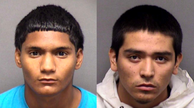 (L-R) Xavier Moreno Cardoza, 18, and Delfino Rojas Jr., 20