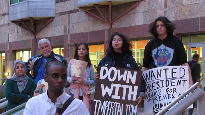 San Antonio Activists Gather at UTSA to Protest Trump's War Dance With Iran (19)