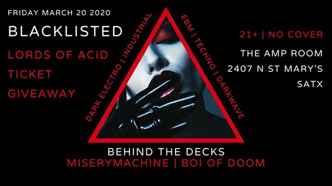 Blacklisted Dance Party and Lords of Acid Ticket Giveaway