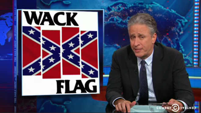 Jon Stewart Borrows Black Flag Logo To Jab At South Carolina