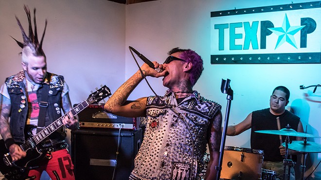 The Semi-Automatics performed at the "Terror in Taco Town" exhibit opening at Tex Pop last weekend.