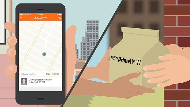 Amazon Prime Now is available in San Antonio.