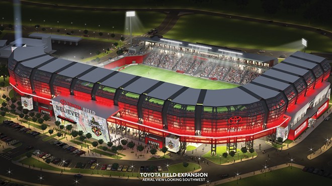A rendering of what an expanded Toyota Field could look like.