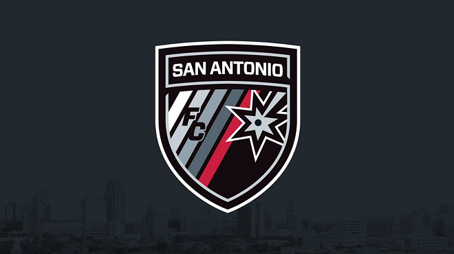 The newly unveiled San Antonio FC logo.