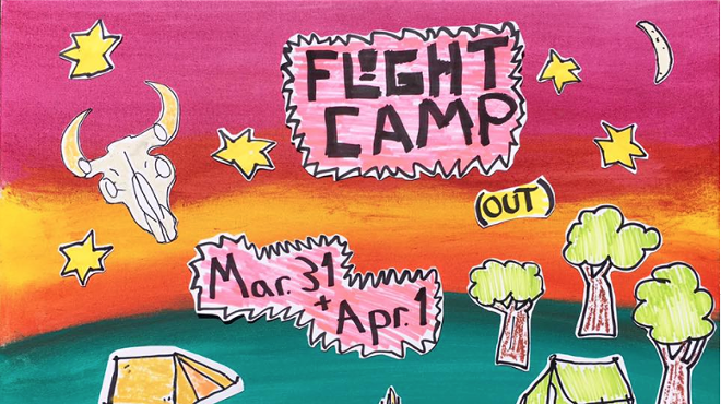 Camp Out with FL!GHT Gallery at Hot Wells this Month