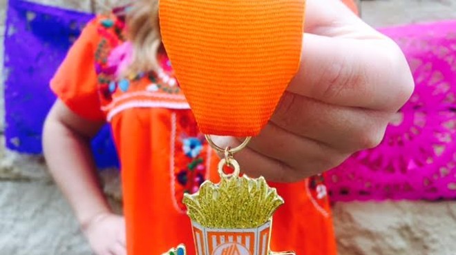 Snag this Whataburger Fiesta Medal at Tuesday's Pop-up Store