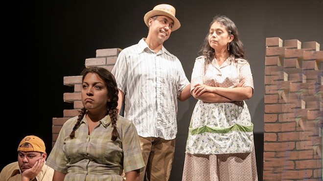Gabriel Sánchez, Eraina Porras, Salvador Valadez, María Ibarra and Joshua Segovia in the Classic Theatre’s production of The House on Mango Street
