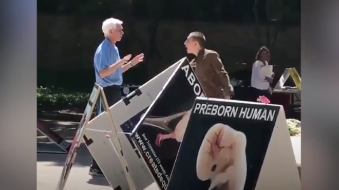 Texas State Student to Anti-Choice Protestor: 'Get the Fuck Out of Here With This Bullshit'