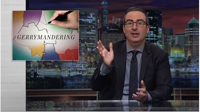 John Oliver delivers a lesson about gerrymandering in the U.S.
