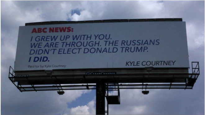 Boerne Man Breaks Up With ABC News On a Billboard