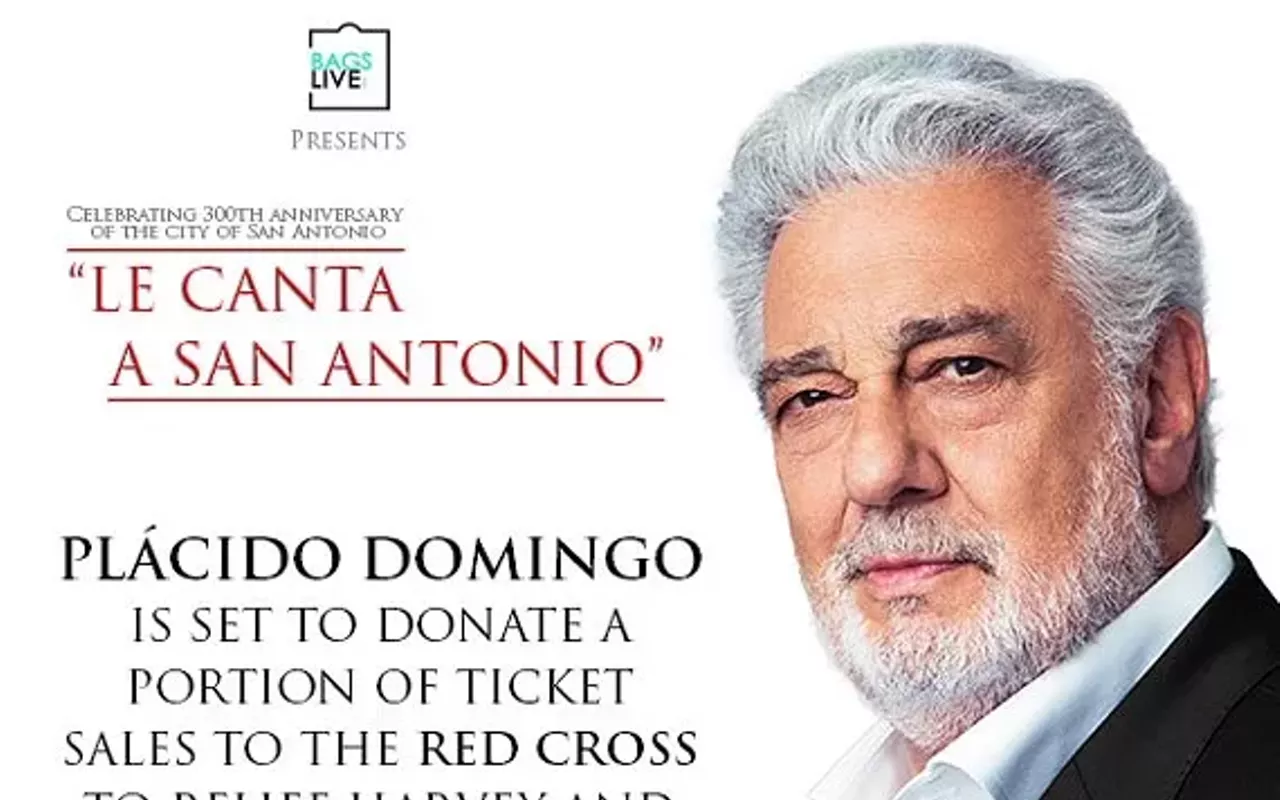 Image: Placido Domingo le Canta a San Antonio
