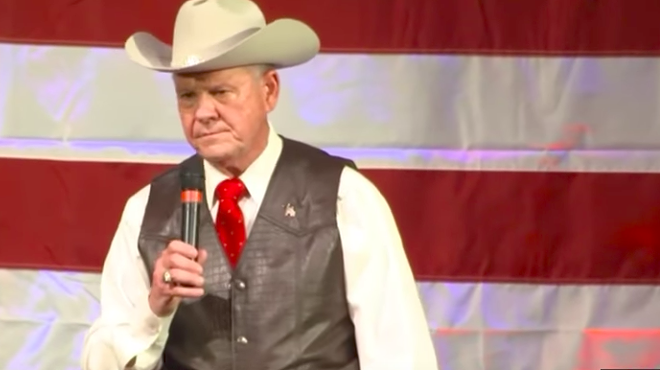 Roy Moore at a Sept. rally for U.S. Senate seat