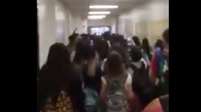 Watch These Austin Middle Schoolers Walk Out and Stage Pro-Immigrant Protest in the Halls