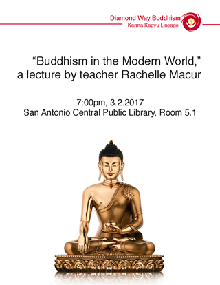 "Buddhism in the Modern World," a public lecture and guided meditation