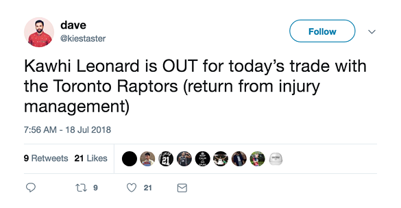 Twitter Reacts to the San Antonio Spurs Savagely Trading Kawhi Leonard to the Toronto Raptors