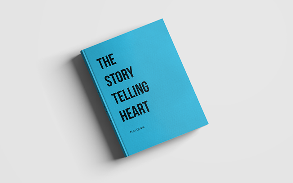 The Story Telling Heart
    Nick Ovalle,  "The Story Telling Heart" Kickstarter
    
    "The Storytelling Heart is a book that addresses this internal struggle. Art imitates life and vice versa. The stories we have been telling since the beginning of time were and still are all about trying to figure life out. They are a blueprint for how to handle situations. Ever since the first cave paintings art was meant to define our reality so that we can change it.
    
    This book exists to change the way we think about life. To change the way we think about art. To look for subtext and context in every story. wither you are a film maker, mom or a just somebody who wants to live a better life, this book is for you."
     Photo courtesy of Kickstarter