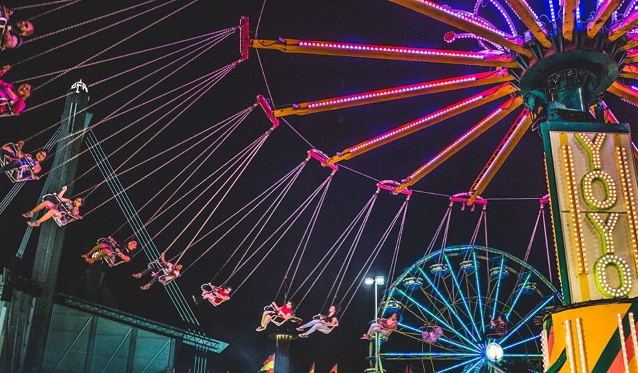 Fiesta Carnival
If you don't feel like going to any specific events but want to enjoy the fun of the fair, hit up the Carnival. Hit up all the rides and snack on all the funnel cakes and turkey legs you want. Free, Thur, Apr. 19-Sun, Apr. 29, Alamodome Parking Lot C, 401 - 449 S Cherry St, fiesta-sa.org.