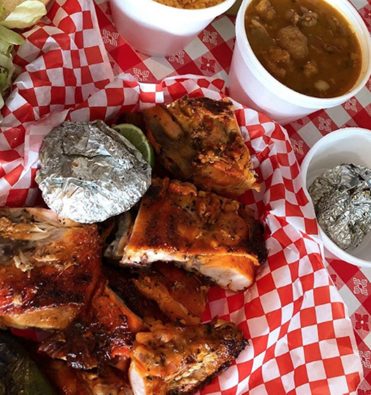 Pollos Asados Los Nortenos
4642 Rigsby Ave, (210) 648-3303, facebook.com
ICYMI, Pollos Asados Los Norteños temporarily closed for seven months while trying to lessen their smoke footprint to the neighborhood. They’re back and better than ever.
Photo via Instagram / jesselizarraras
