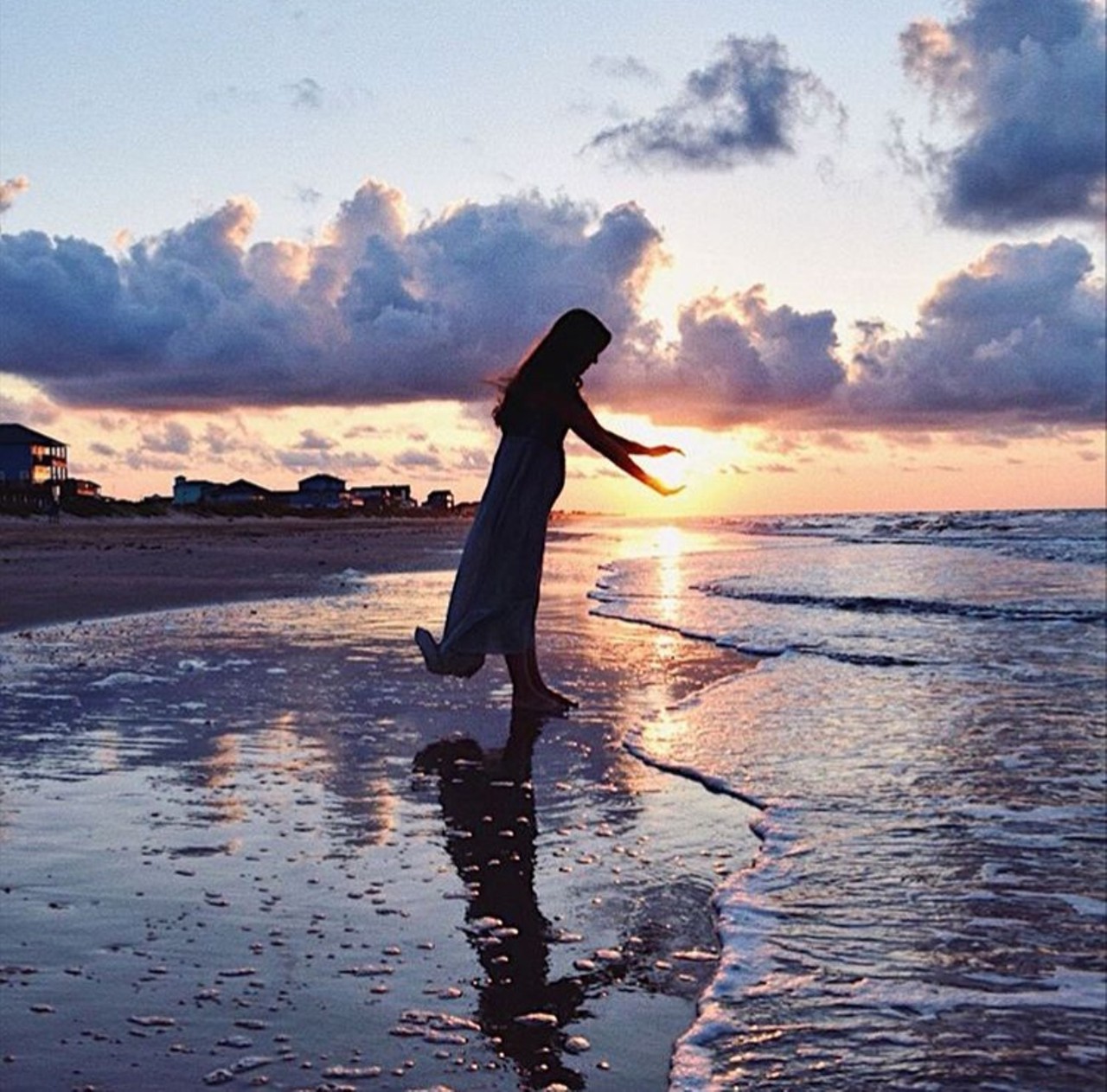 Crystal Beach
Bolivar Peninsula, crystalbeach.com
Crystal Beach is a Southeast Texas getaway known for its campsites and fishing opportunities. Daytrippers can often be found playing volleyball on its sandy shores while fisherman cast their reels in the surf or take advantage of Rollover Fish Pass.
Photo via Instagram / amandakwaltman