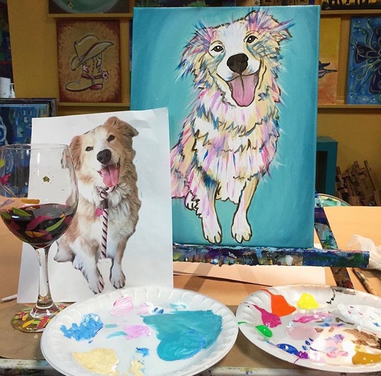 Whimsy Art Studio
2211 NW Military Hwy Ste. 116, (210) 460-6610, 
Creativity is sure to drip from your family’s masterpieces as they beat the Texas heat with Whimsy Art Studio’s super fun painting classes. While the studio is 100% family friendly, adults can enjoy alcoholic beverages while they create beautiful art that will last a lifetime.
Photo via Instagram / maddygascar25