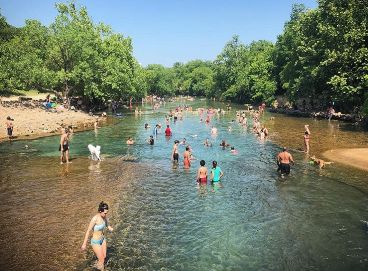 The Barton Creek area has plenty of ways to take in all that nature has to offer. Down the way from Barton Springs (perfect for families and more active swimmers), this spot allows visitors to take in the water in the most relaxing way possible.
Photo via Instagram / leiabeth33