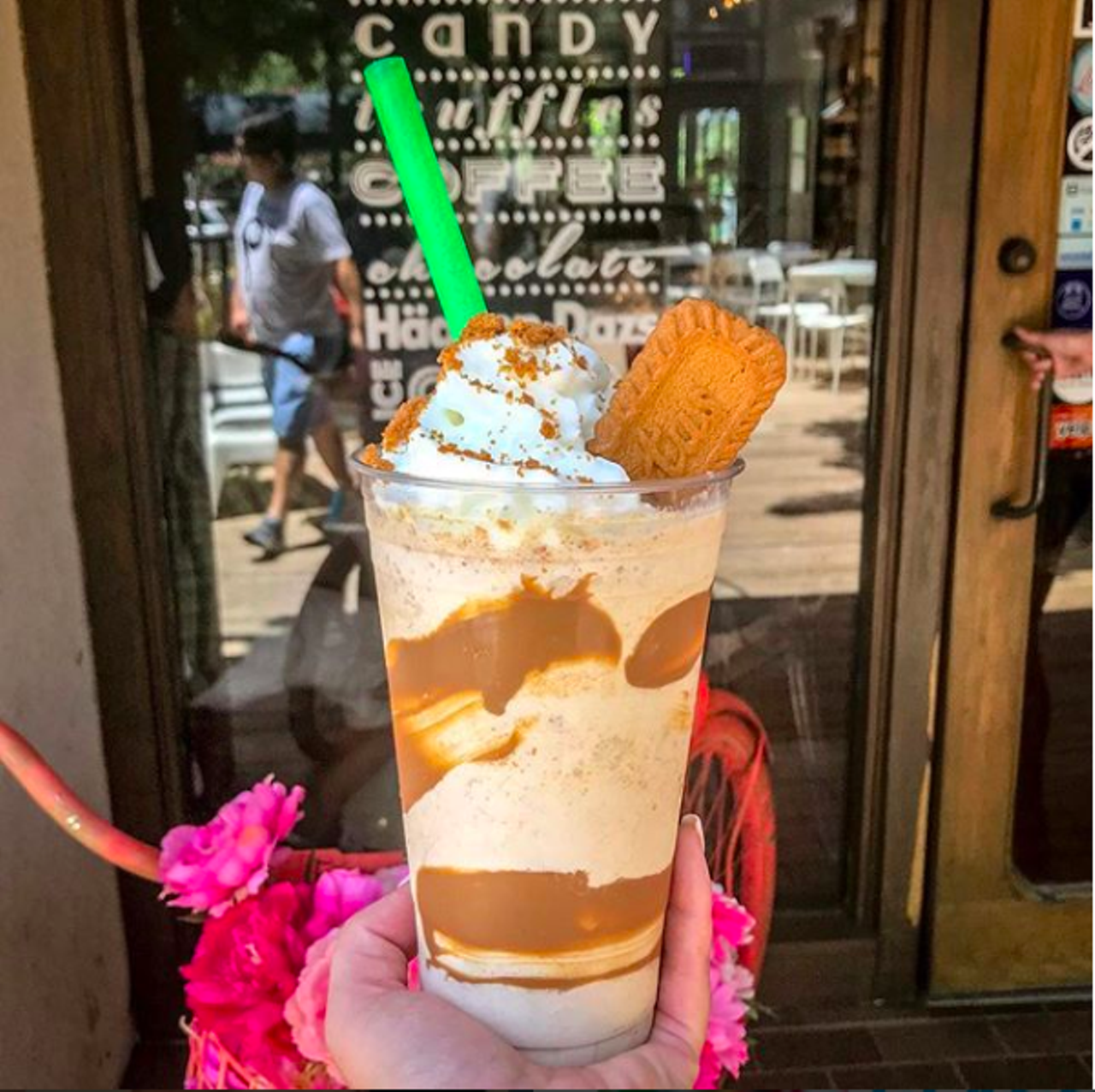 Chocollazo
4013 Broadway,  (210) 776-3963, chocollazo.com 
Broadway's own chocolate shop keeps San Antonio cool with over-the-top milkshakes. Ask for this secret menu item, the cookie butter milkshake, fi you've got a sweet tooth.  
Photo via Instagram / Chocollazo
