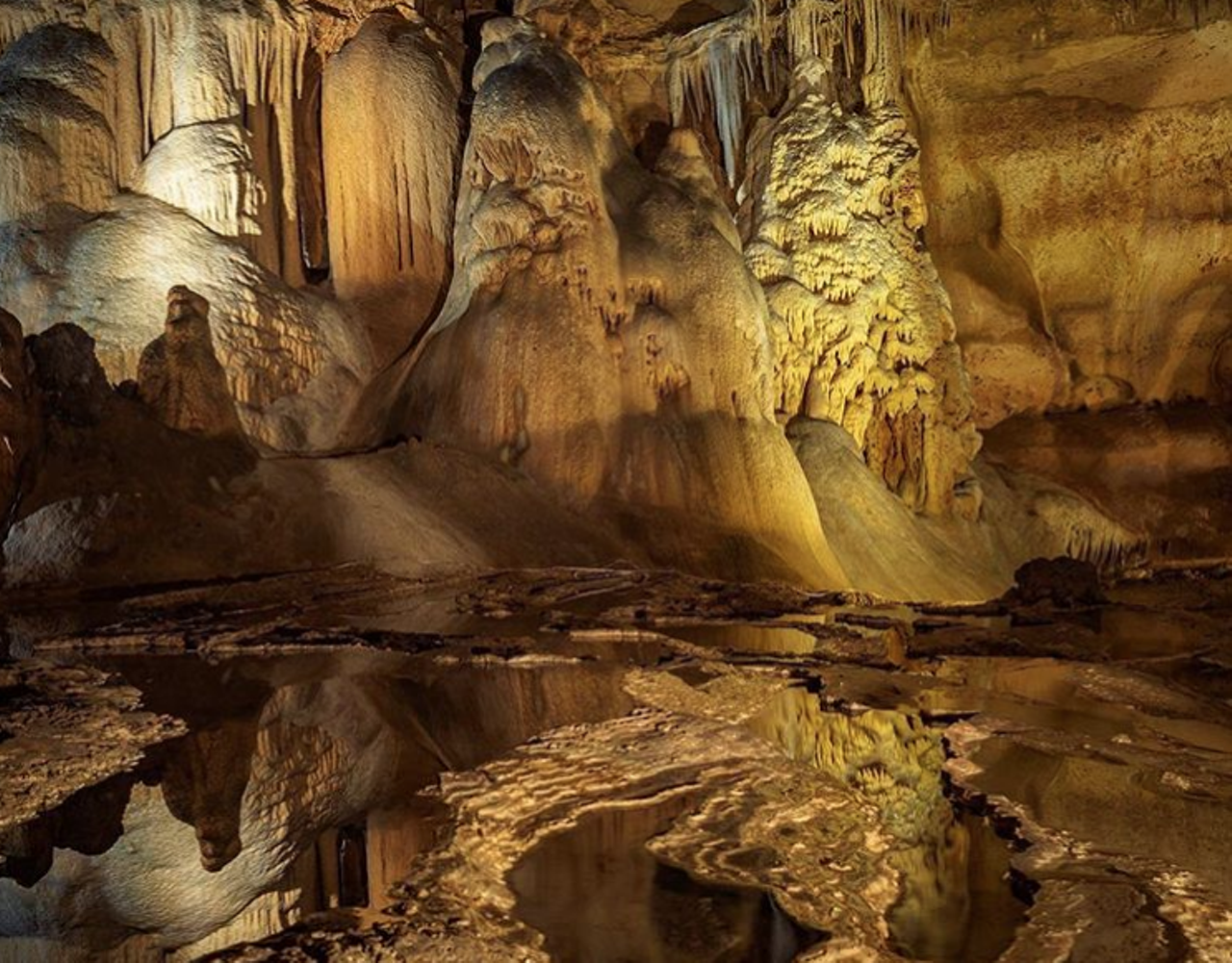 Explore the Cave Without a Name
325 Kreutzberg Rd, Boerne, (830) 537-4212, cavewithoutaname.com
Just a hop, skip and jump away you’ll find probably the coolest cave in Texas. Made of a limestone solution, you and your crew will be amazed by the natural wonder. Trust us, this should definitely be on your shortlist of adventures to be had.
Photo via Instagram / douggep