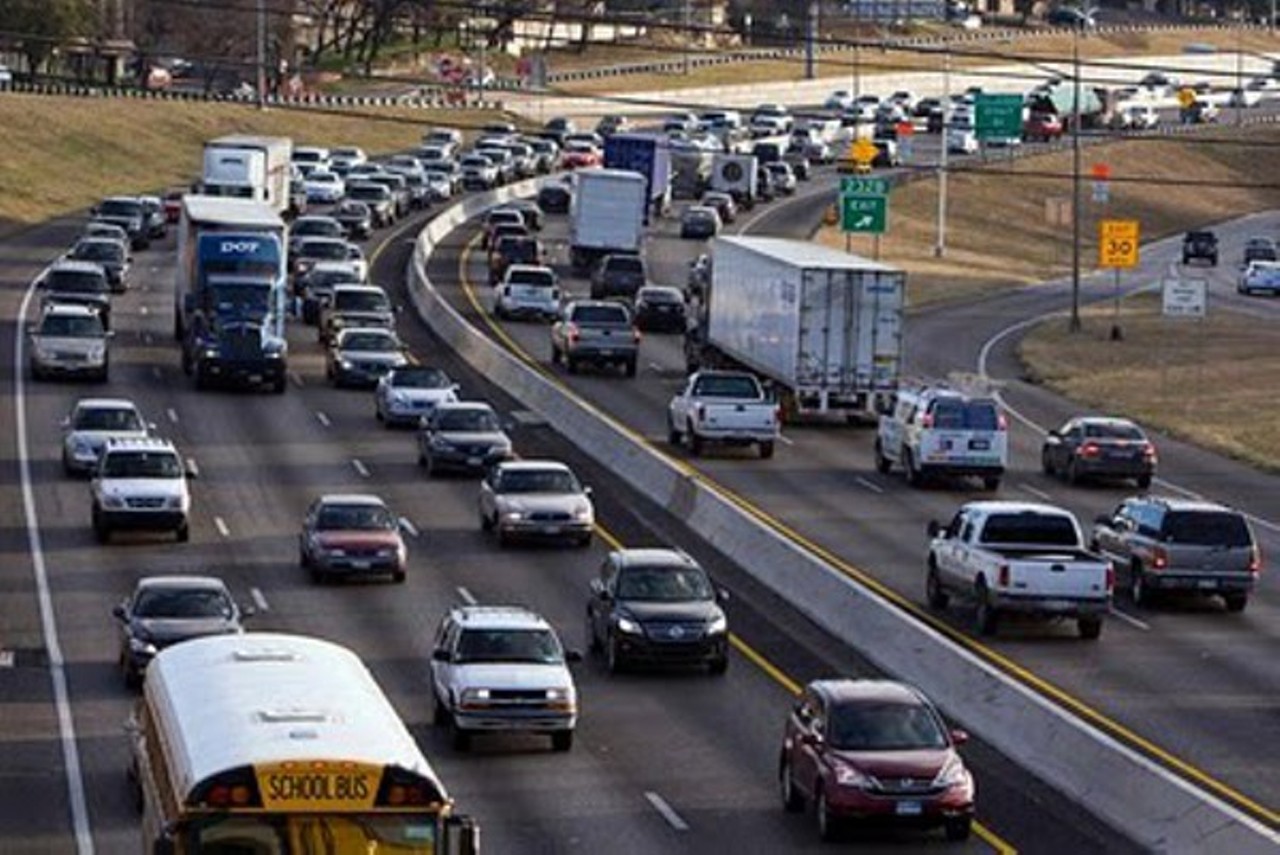 Try to be anywhere on time during rush hour
No matter what highway you’re driving on between 4 and 7 p.m. (more or less) during the week, you’re bound to be sitting in traffic. The same goes between 6 and 9 a.m. Just plan on spending another 30 minutes on the road than you usually would.
Photo via Wikimedia