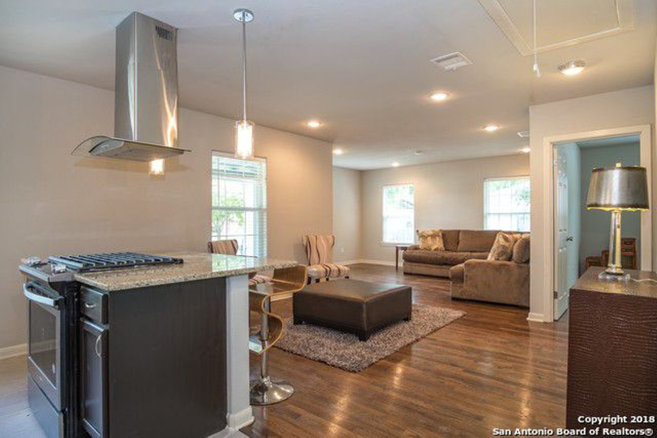 The stainless steel appliances and light fixtures are completely new.
