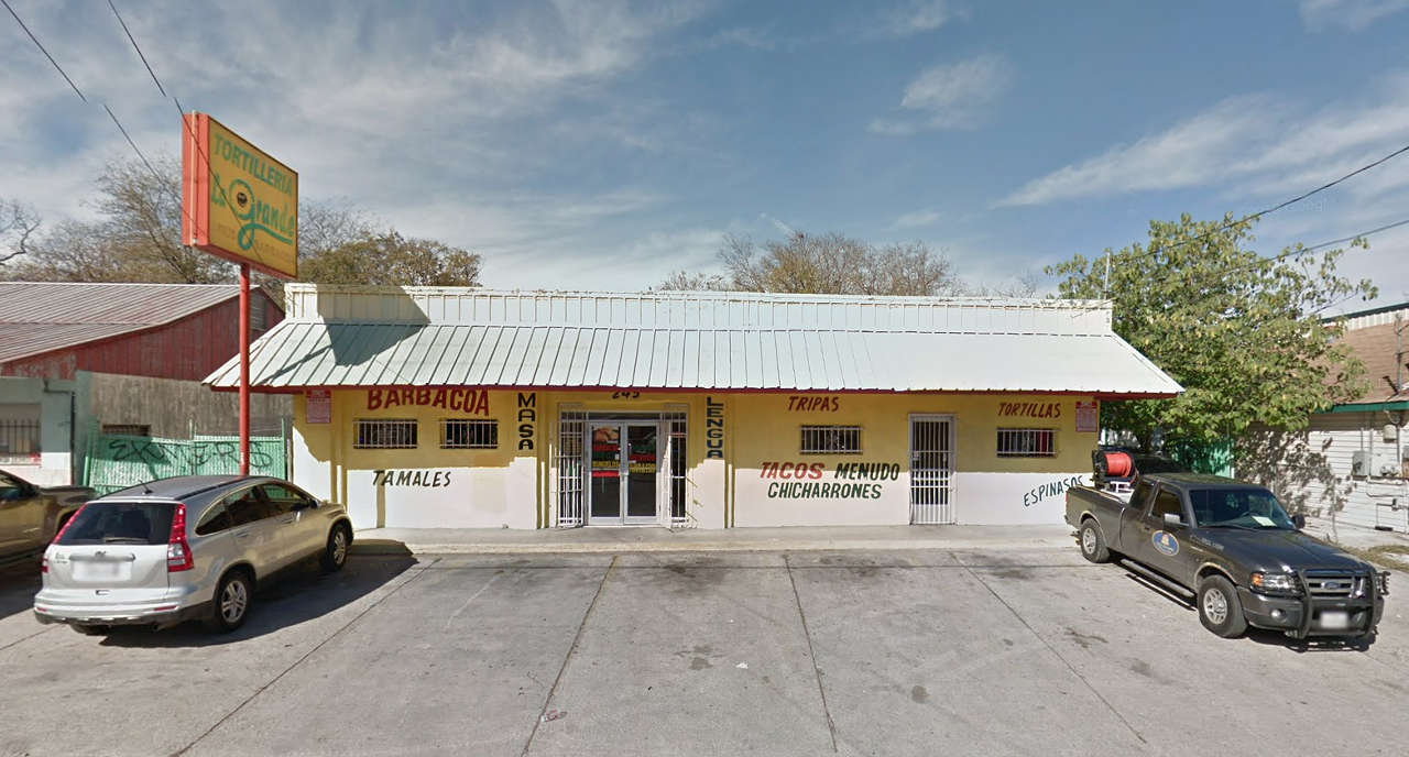 Tortilleria La Grande
Multiple locations, 1622 Pleasanton Road // 243 Castroville Road
With one location on the South Side and another on the West Side, you know that pretty much means that this tortilleria is authentic as can be. Choose between tortillas de harina or tortillas de maiz, or just have fun and get both!
Photo via Google Maps / Tortilleria La Grande