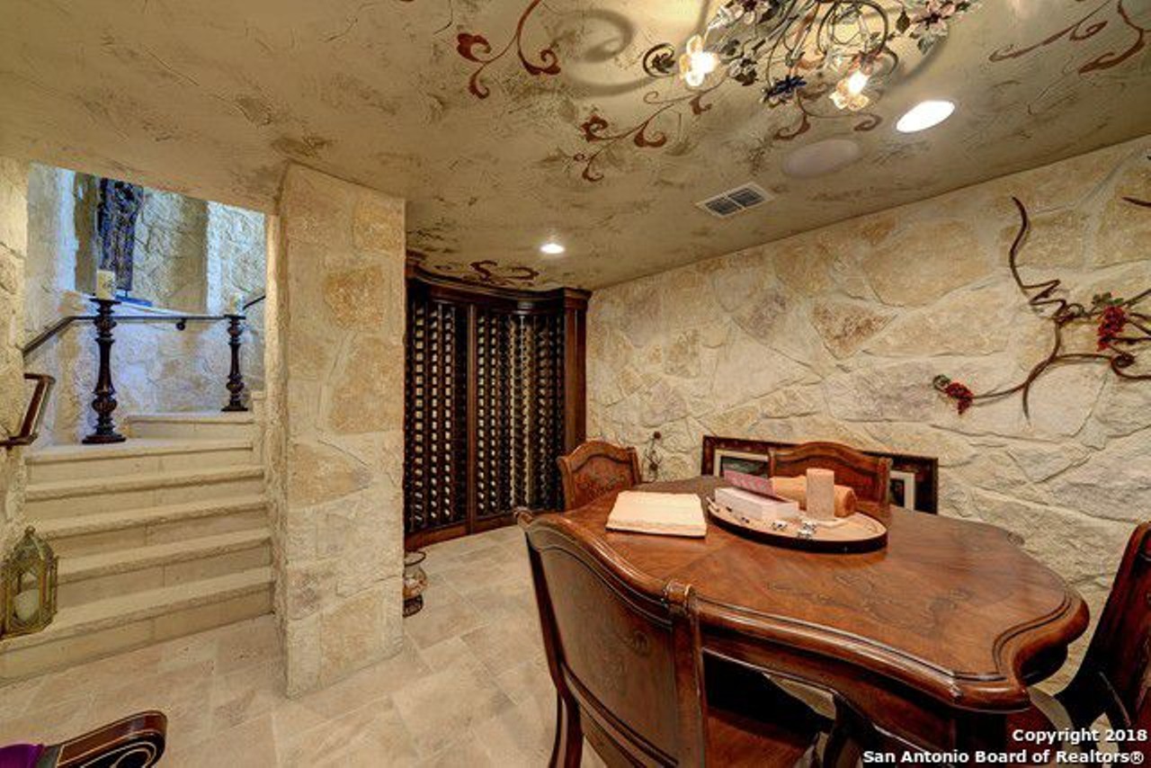 The new owner will definitely love their private wine cellar.