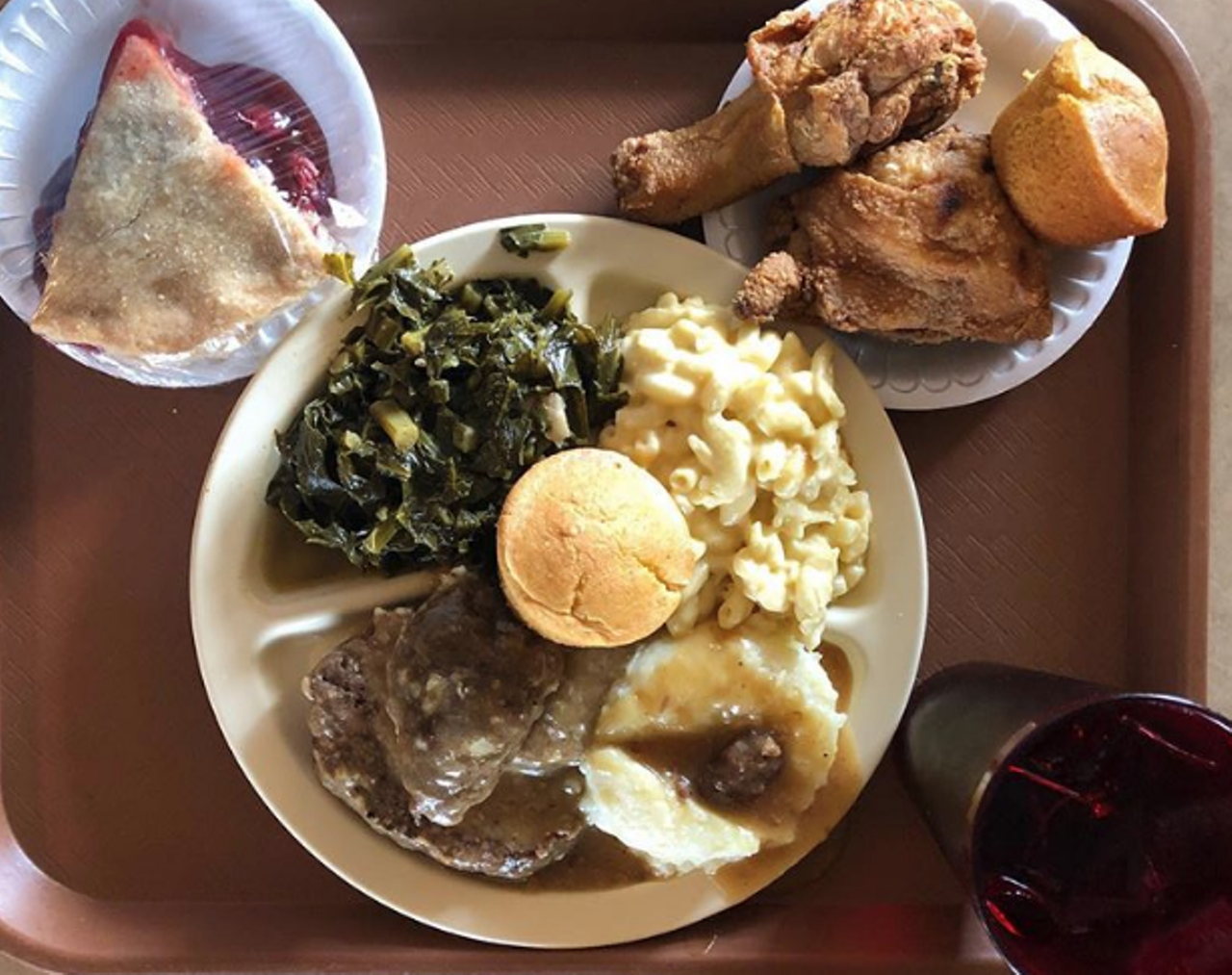 Mr. and Mrs. G’s Home Cooking
2222 S WW White Road, (210) 359-0002
William and Addie Gardner, better known as Mr. and Mrs. G, blessed us when they opened their restaurant way back in 1990. Since then, locals have been able to get a taste of properly-made, authentic soul food – from fried chicken and black-eyed peas to plenty of desserts like banana pudding and peach cobbler. Mr. and Mrs. G’s power extends even further than the Alamo City, with the eatery gaining national attention with nods from USA Today. Addie passed away in September 2017.
Photo via Instagram / jesselizarraras