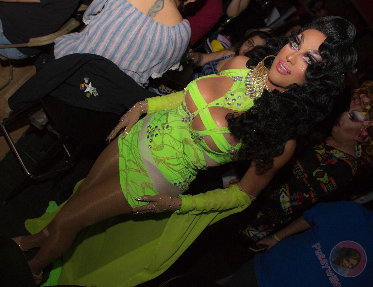 Drag Superstar Raven Served Fierce Looks at HEAT Nightclub Show